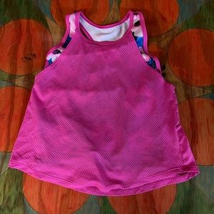 AVIA outh Girls Size Small 6 6x Swim Top Pink Bathing Suit Bikini Top.